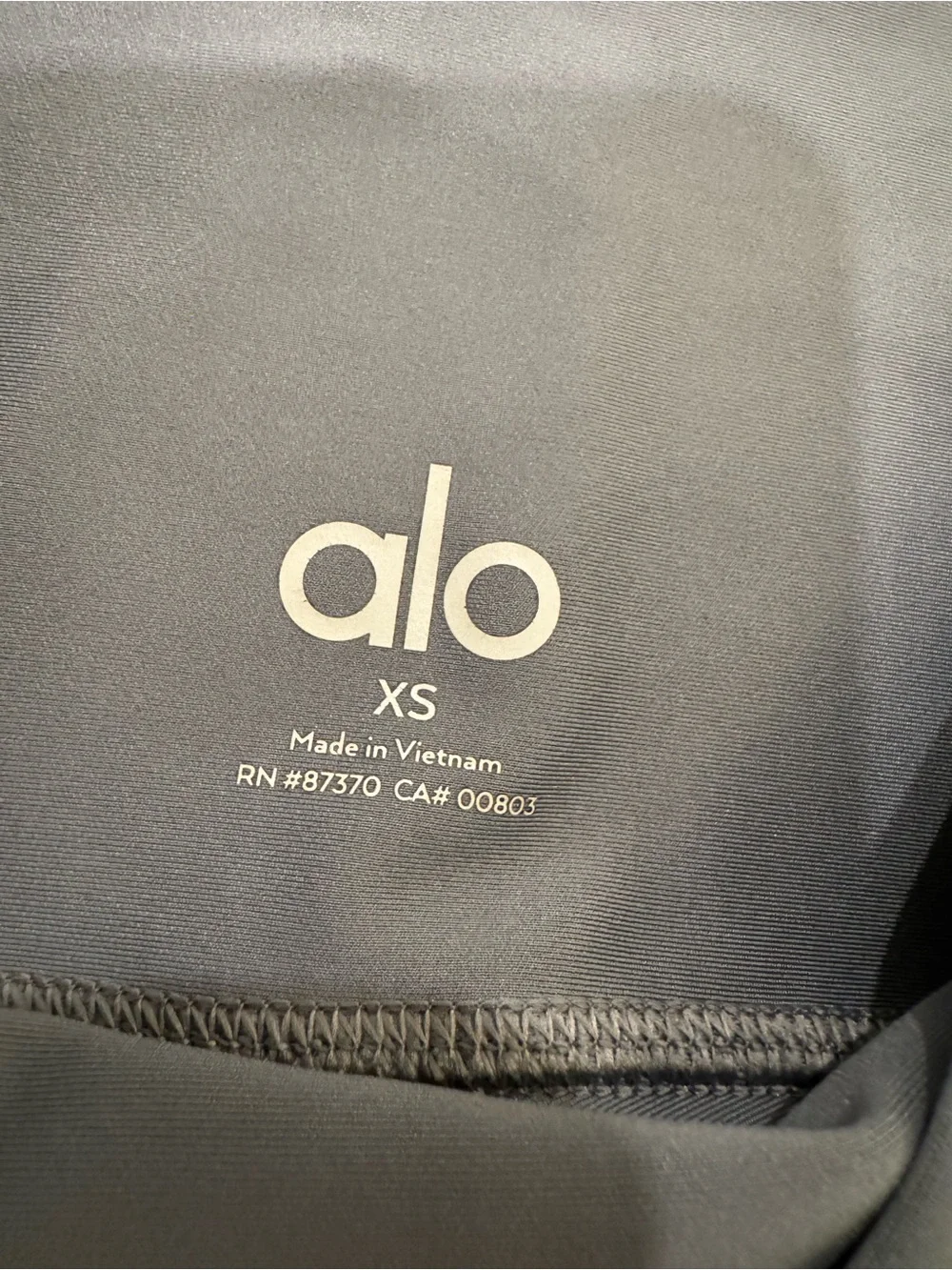 Alo Airlift Legging in Steel Grey 7/8 Size XS